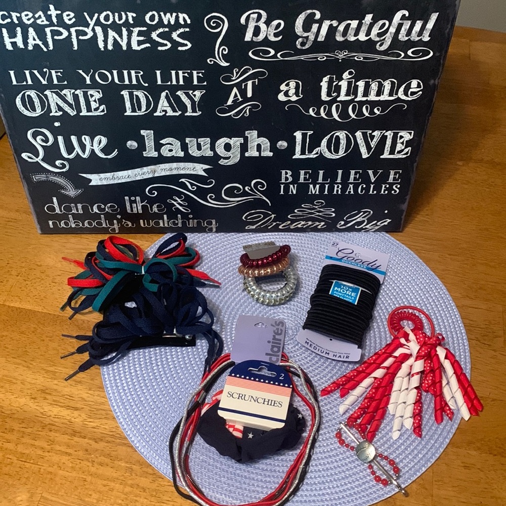 🌻(5 items for $15) Hair accessories lot ~ casual lot, primary colors, NWT